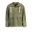 Green Cotton Men Jacket