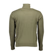 Green Cotton Men Sweater