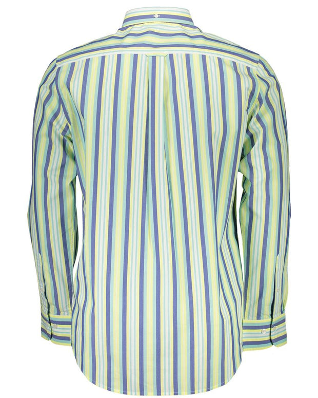Yellow Cotton Men Shirt