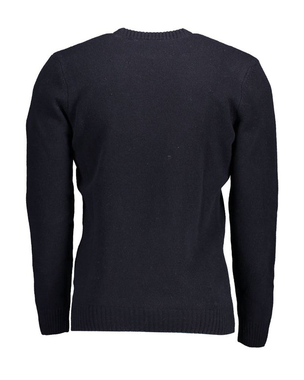Blue Wool Men Sweater