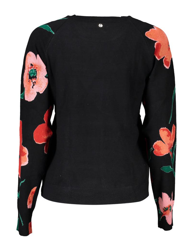 Chic Contrast Crew Neck Sweater