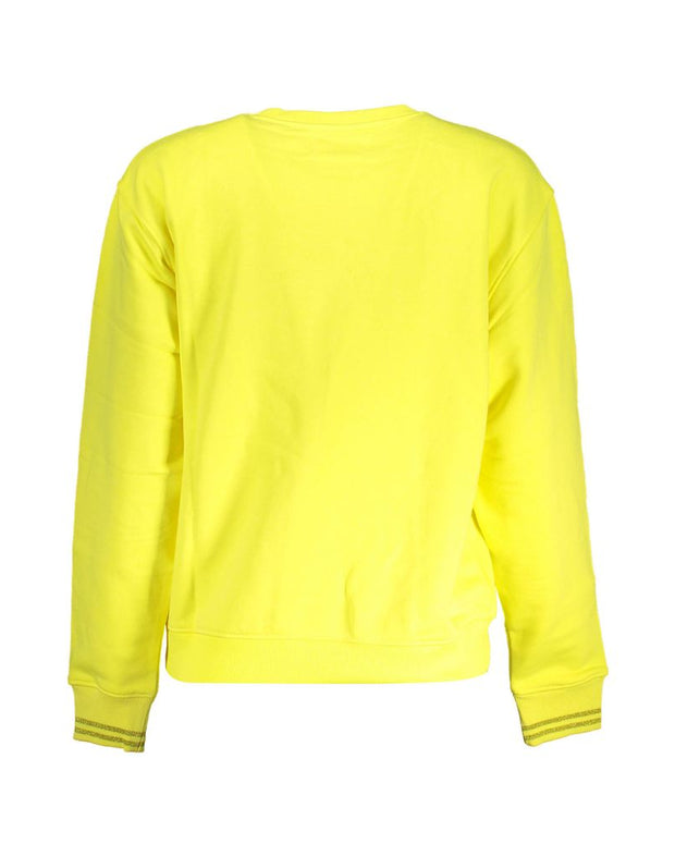 Yellow Cotton Women Sweater