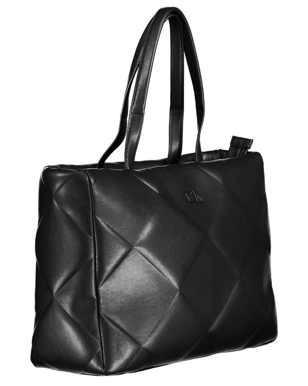 Black Polyester Handbag