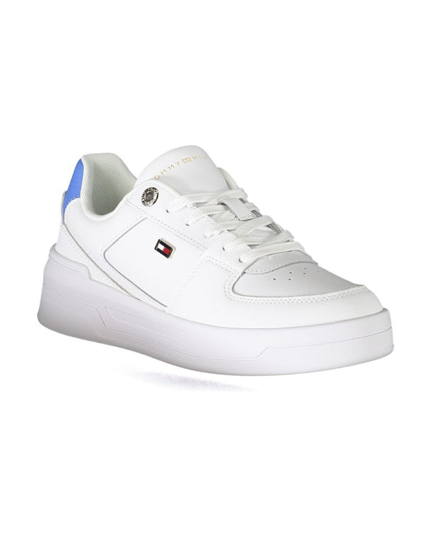 White Polyester Sneaker