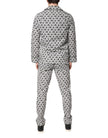 Black White DG Print Cotton Pajama Set Sleepwear