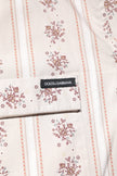 Beige Floral Print Cotton Men Pajama Set Sleepwear