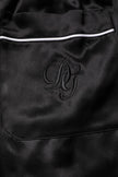 Black Silk Shirt Pants Pajama Set Sleepwear