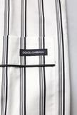 White Black Stripes Cotton Men Pajama Set Sleepwear