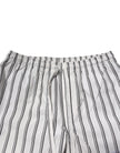 White Black Stripes Cotton Men Pajama Set Sleepwear