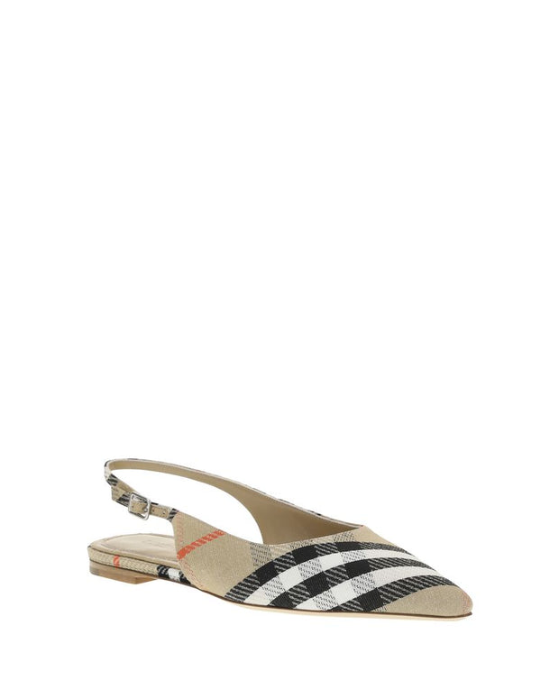 Birdie Check slingback Ballerinas