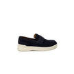 Blue Suede Leather Oxfords And Derby