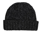 Gray Cashmere Knitted Winter Beanie Hat