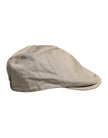 Beige Cotton Newsboy Capello Cabbie Hat