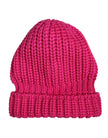 Pink Solid Wool Knitted Winter Beanie Hat
