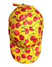 Yellow Cotton Printed 6 Panels Baseball Cap