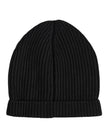 Black Cashmere Knitted Winter Beanie Hat
