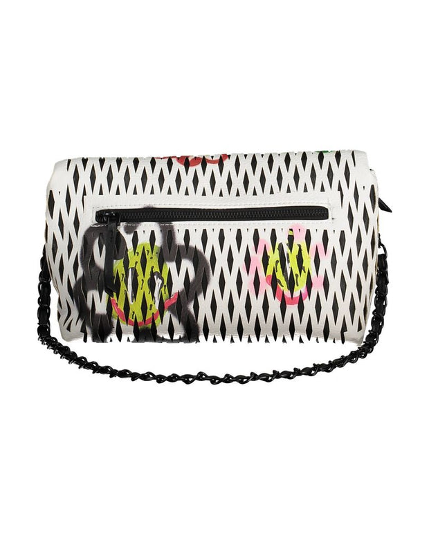 "White Polyethylene Women Handbag"