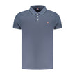 Blue Cotton Polo Shirt
