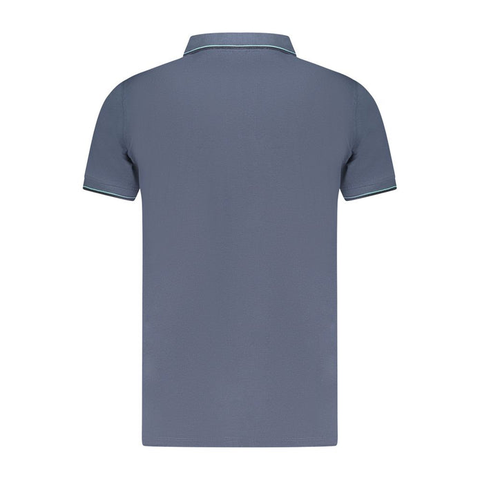 Blue Cotton Polo Shirt
