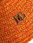 Orange Cotton Crochet DG Logo Bucket  Hat
