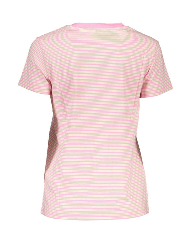 Pink Cotton Women T-Shirt