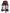 Black Red Stripes Lace Tulle Bucket Hat