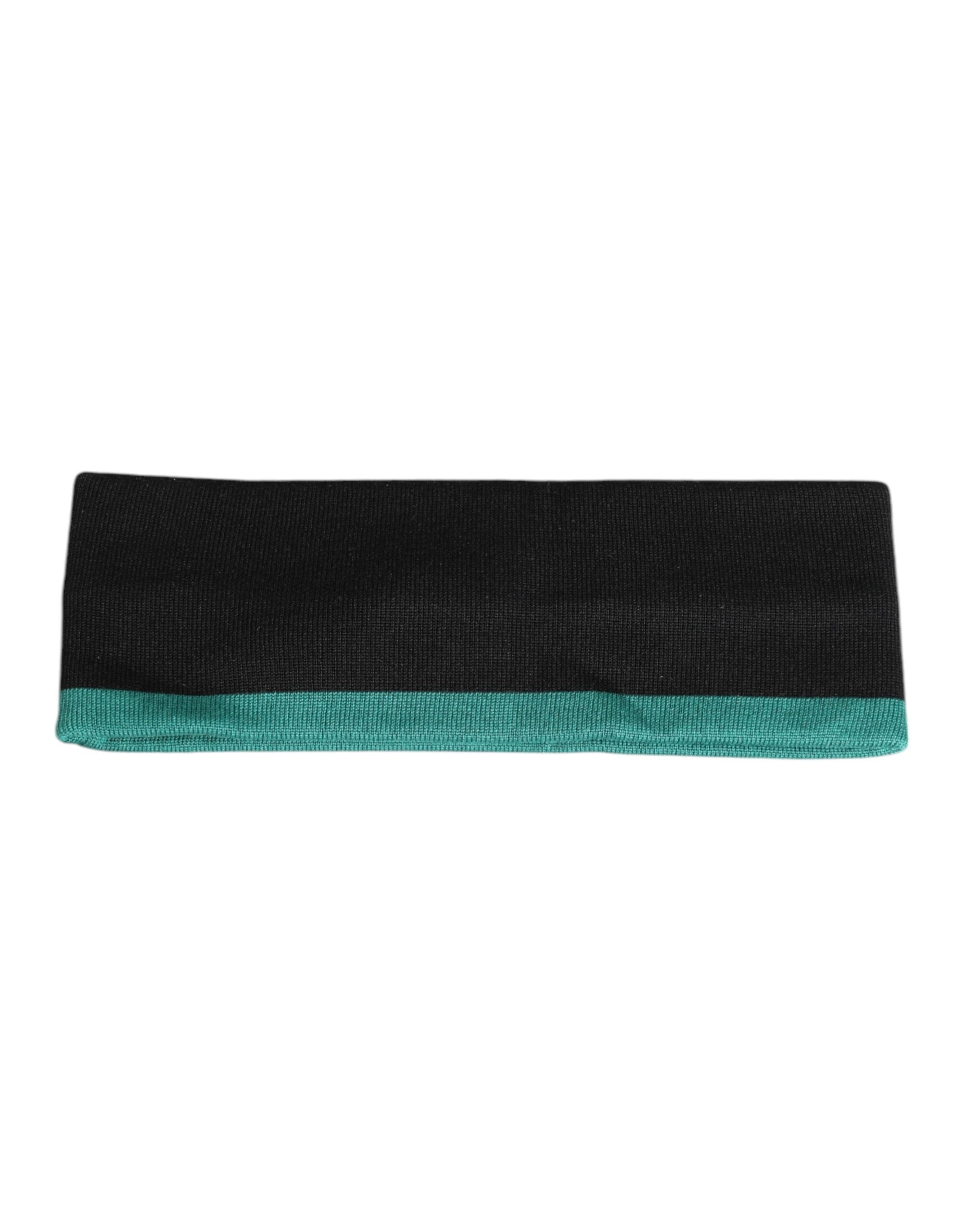 Black Silk Knitted DG Queen Head Band Hat