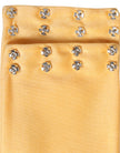 Yellow Nylon Stretch Women Neck Warmer Scarf