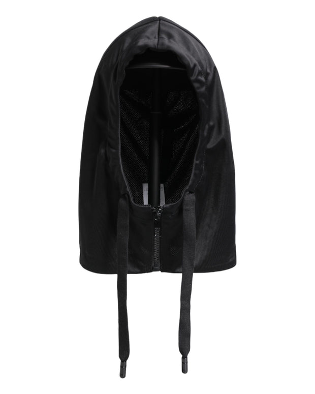 Black Polyester Whole Head Wrap Hat