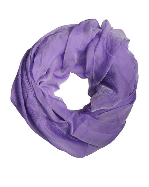 Purple Silk Rectangle Wrap Shawl Scarf