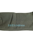 Gray Cotton DG Bear Mid Calf Socks