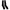 Black Solid Cotton Mid Calf Men Socks
