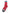 Red Cotton DG Logo Print Mid Calf Socks