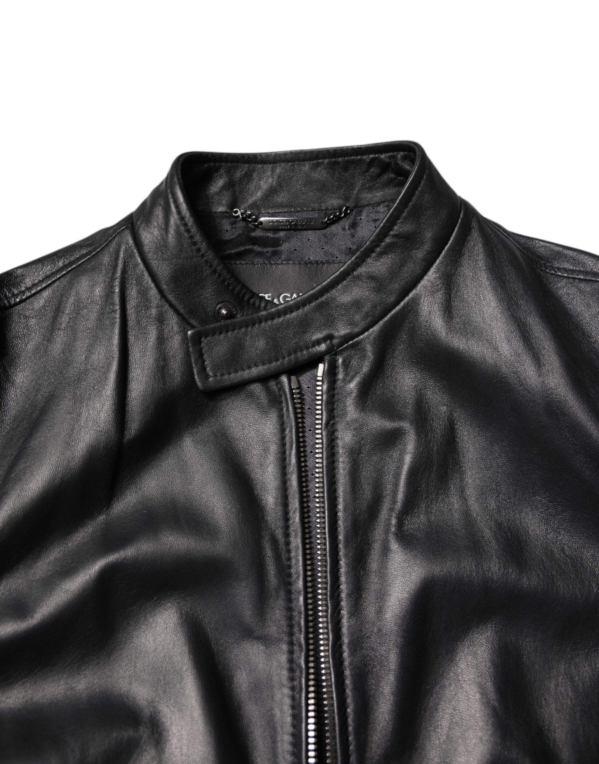 Black Sheep Leather Biker Full Zip Jacket