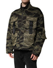Multicolor Camouflage Cotton Bomber Jacket