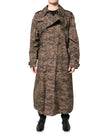 Multicolor Camouflage Double Breasted Coat Jacket