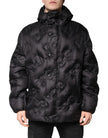 Black Hooded Parka Coat Winter Jacket