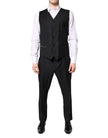 Black Double Breasted Formal 3 Piece Suit