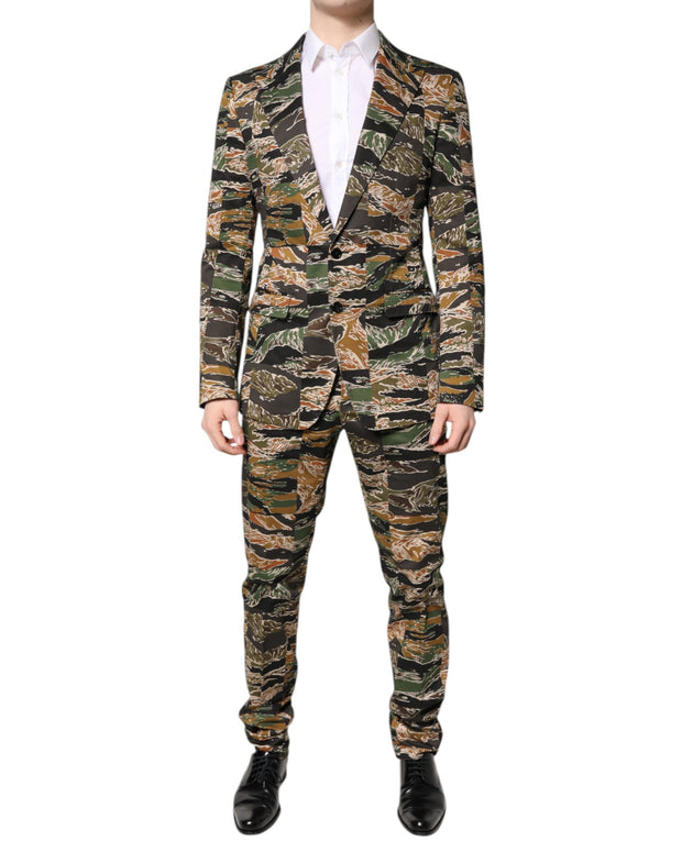 Multicolor TAORMINA Single Breasted 2 Piece Suit