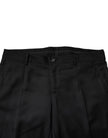 Black Wool Single Breasted 2 Piece Suit