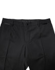Black Wool Single Breasted 2 Piece Suit