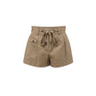 Beige Cotton Bermuda