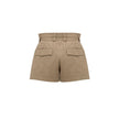 Beige Cotton Bermuda