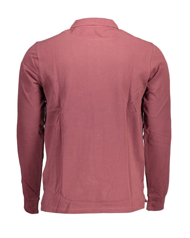 Purple Cotton Men Polo Shirt