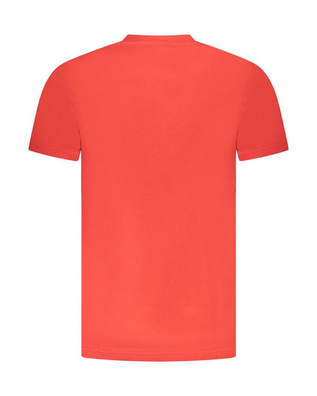 Red Cotton Men T-Shirt