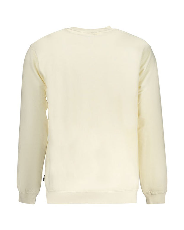 Beige Cotton Men Sweater