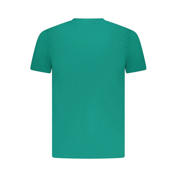 Green Cotton Men T-Shirt