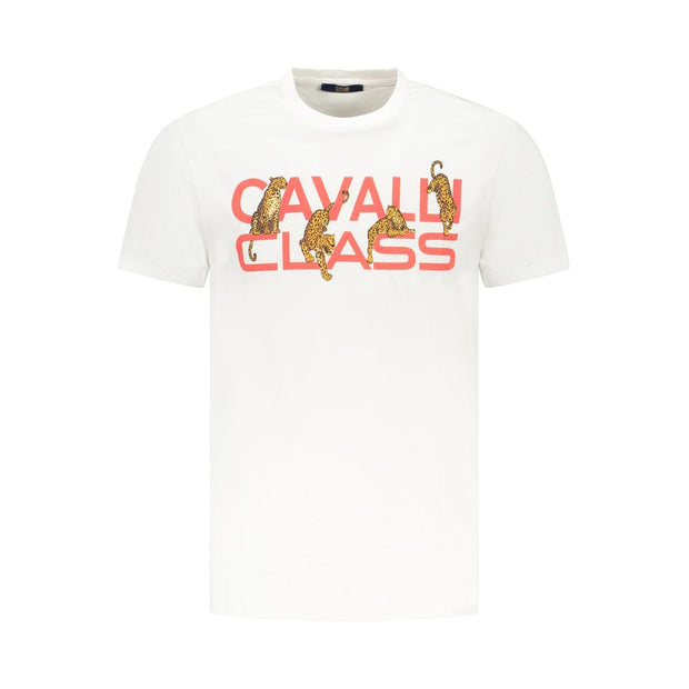 White Cotton Men T-Shirt