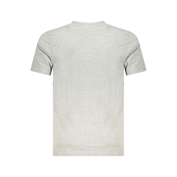 Gray Cotton Men T-Shirt