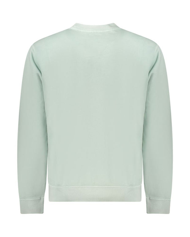 Green Cotton Men Sweater
